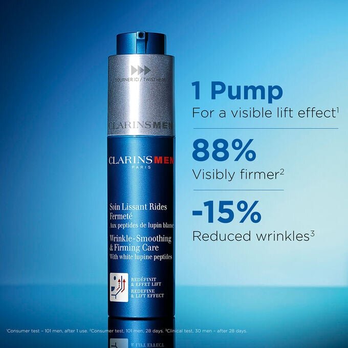 ClarinsMen: Crema hidratante para el rostro antiedad alisadora y reafirmante