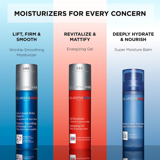 ClarinsMen: Crema hidratante para el rostro antiedad alisadora y reafirmante