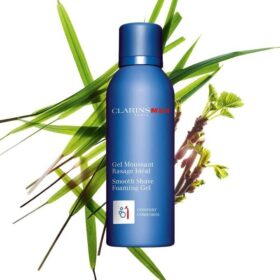 ClarinsMen Gel Espumante para Afeitado Suave - Espuma de afeitado hidratante para hombres