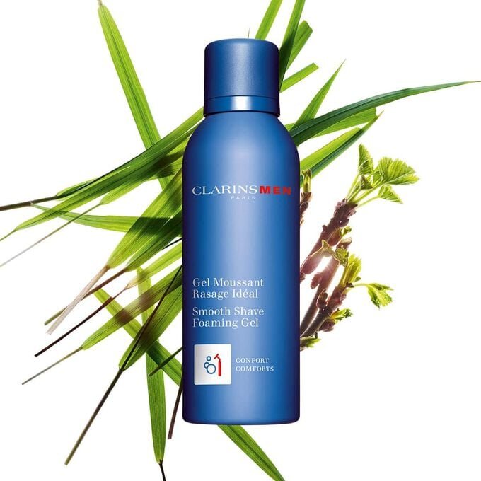 ClarinsMen Gel Espumante para Afeitado Suave - Espuma de afeitado hidratante para hombres