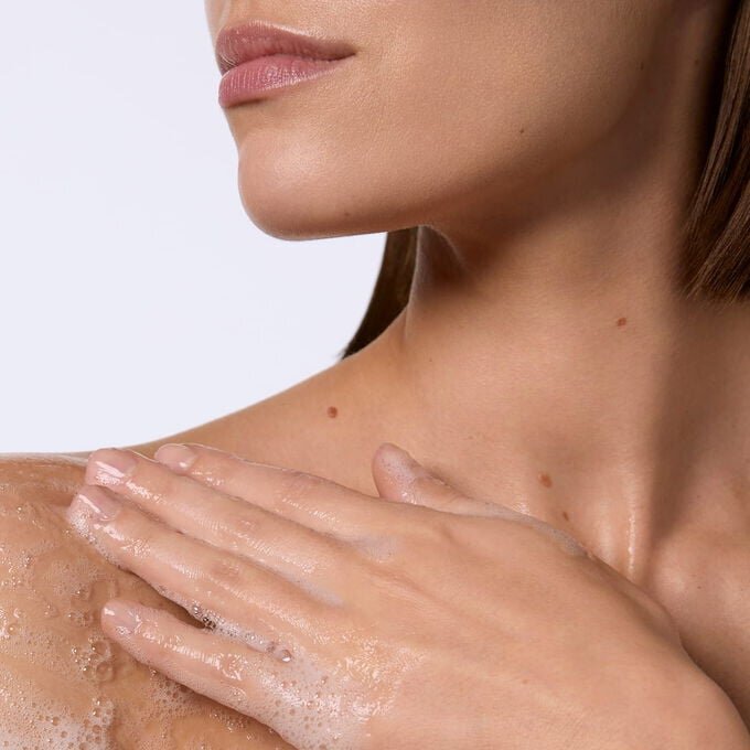 Concentrado tónico para baño y ducha: gel de baño limpiador para el cuerpo con aceites esenciales