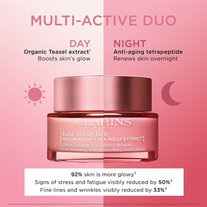 Crema facial de día Multi-Active: hidrata la piel seca