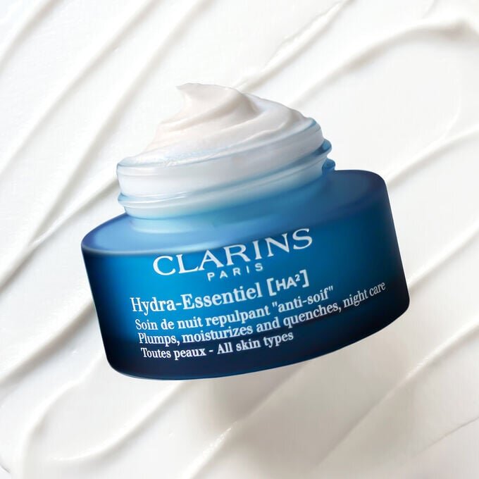 Crema hidratante de noche Hydra-Essentiel con doble ácido hialurónico