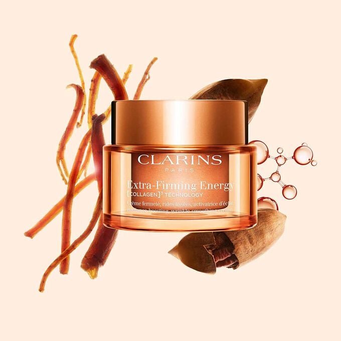 Crema hidratante recargable Extra-Firming Energy con polipéptidos de colágeno + niacinamida