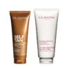 Dúo Bronceado + Exfoliación: gel autobronceador fresco y exfoliante para el cuerpo para una piel suave y bronceada