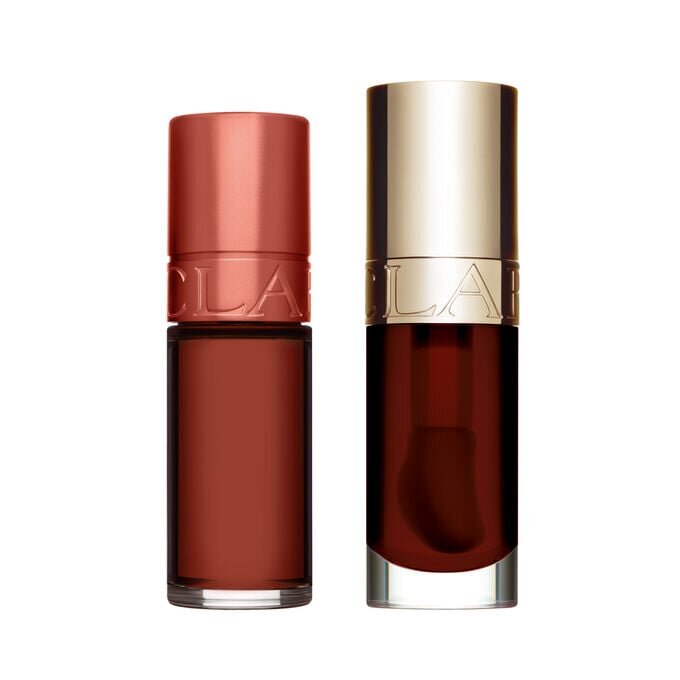 Dúo de aceite labial y tinte labial en tono Nude | Lip Comfort Oil y Water Lip Stain | Para unos labios hidratados y visiblemente más voluminosos