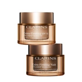 Dúo Extra-Firming 24/7 con SPF | Crema de día recargable Extra-Firming con SPF 15 y crema de noche