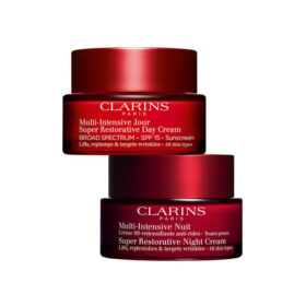 Dúo Super Restorative 24/7 con SPF | Crema de día y de noche Super Restorative SPF 15 | Para reponer la piel madura