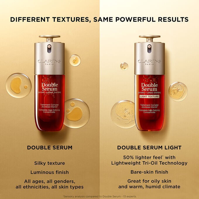 Double Serum Textura Ligera - Concentrado antienvejecimiento reafirmante y alisador