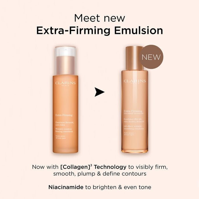 Emulsión hidratante Extra-Firming con polipéptidos de colágeno + niacinamida