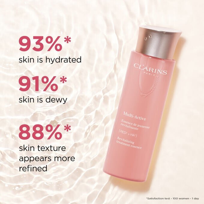 Esencia facial revitalizante Multi-Active con ácido hialurónico