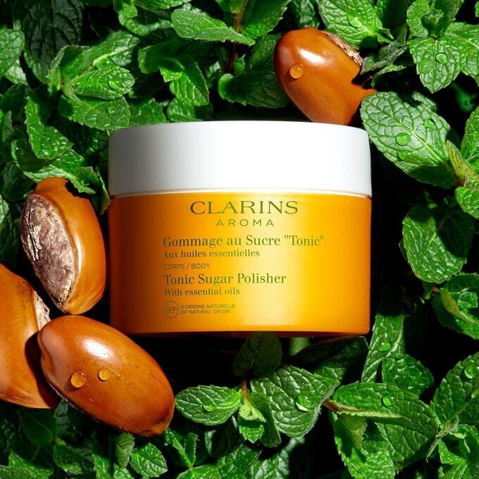 Exfoliante tónico de azúcar — Exfoliante para el cuerpo con aceites esenciales
