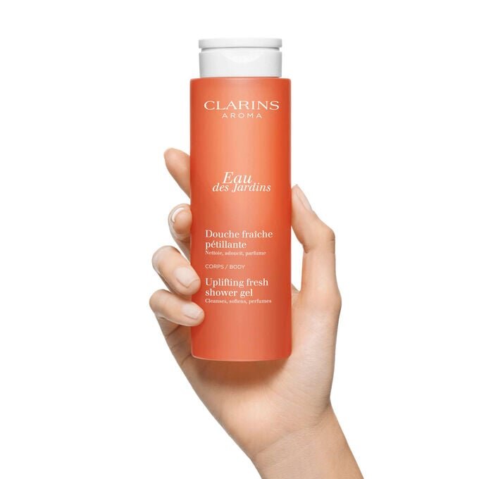 Gel de ducha refrescante «Uplifting» de Eau des Jardins: gel de baño limpiador con aceites esenciales