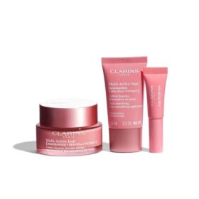 Kit de inicio Multi-Active | Crema de día + de noche Multi-Active + Perfeccionador de labios | Set de 3 productos para el Cuidado de la piel que aporta luminosidad