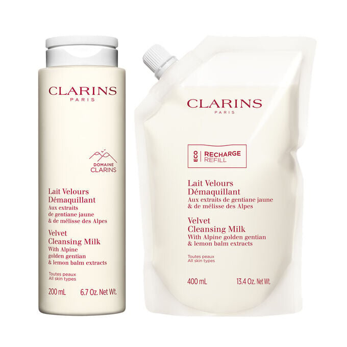Kit de recambio de la Velvet Cleansing Milk | Tamaño normal + recambio de leche limpiadora | Para una piel suave y perfectamente limpia