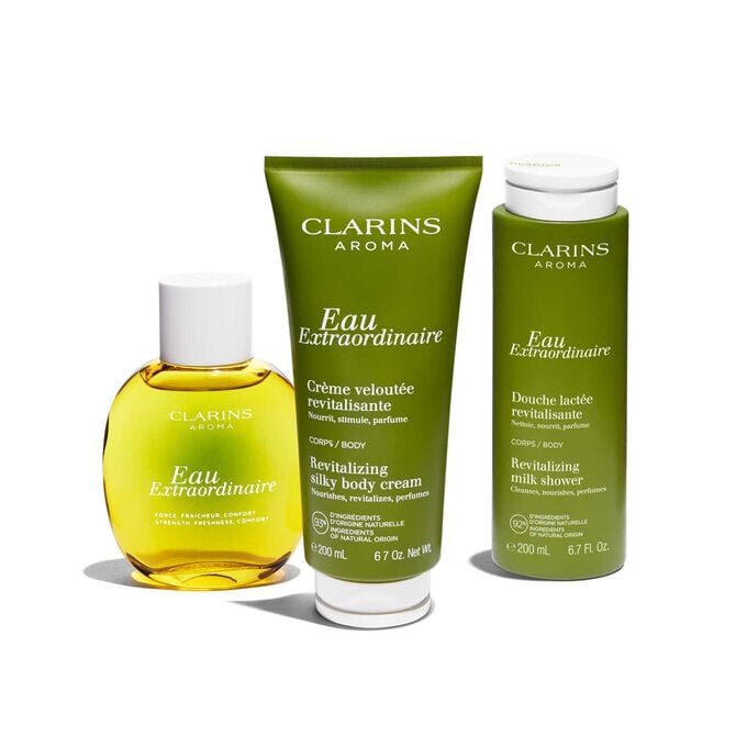 Leche de ducha revitalizante Eau Extraordinaire: gel de baño limpiador e hidratante para el cuerpo