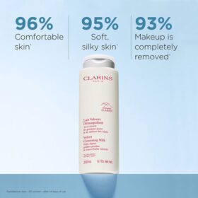 Leche limpiadora facial Velvet: desmaquillante hidratante y suave para el maquillaje