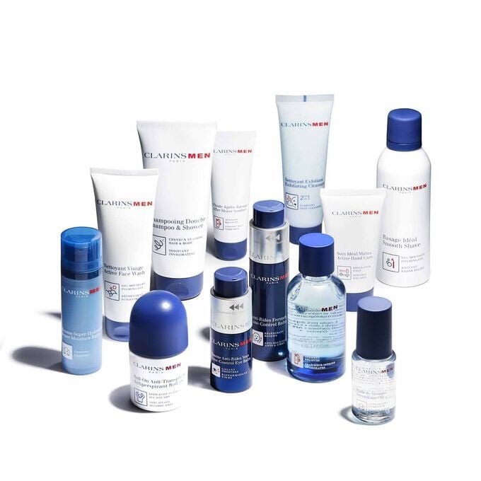 Limpiador facial exfoliante ClarinsMen para el rostro