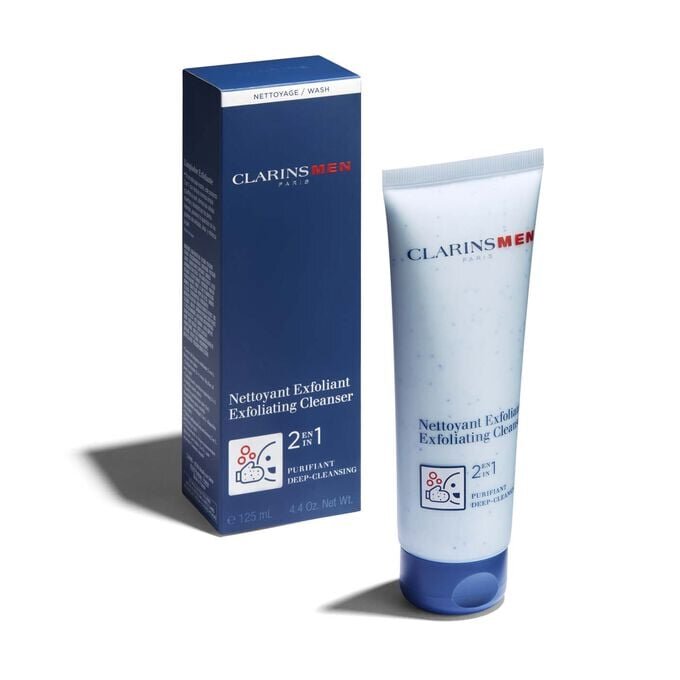 Limpiador facial exfoliante ClarinsMen para el rostro