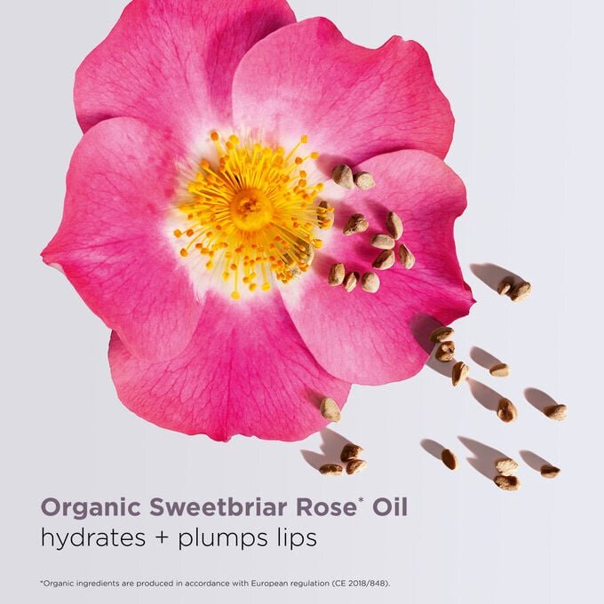 Lip Comfort Oil en negro y blanco con brillo