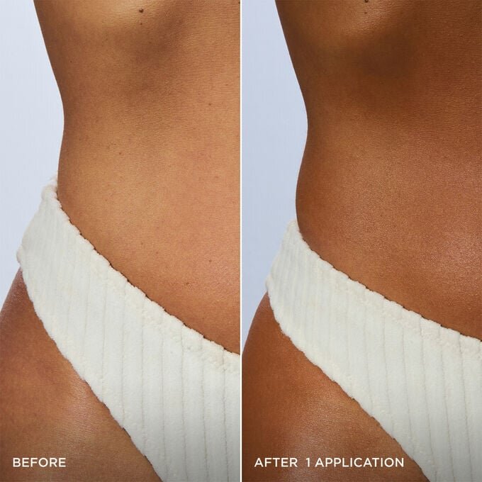 Loción autobronceadora en forma de leche para rostro y cuerpo