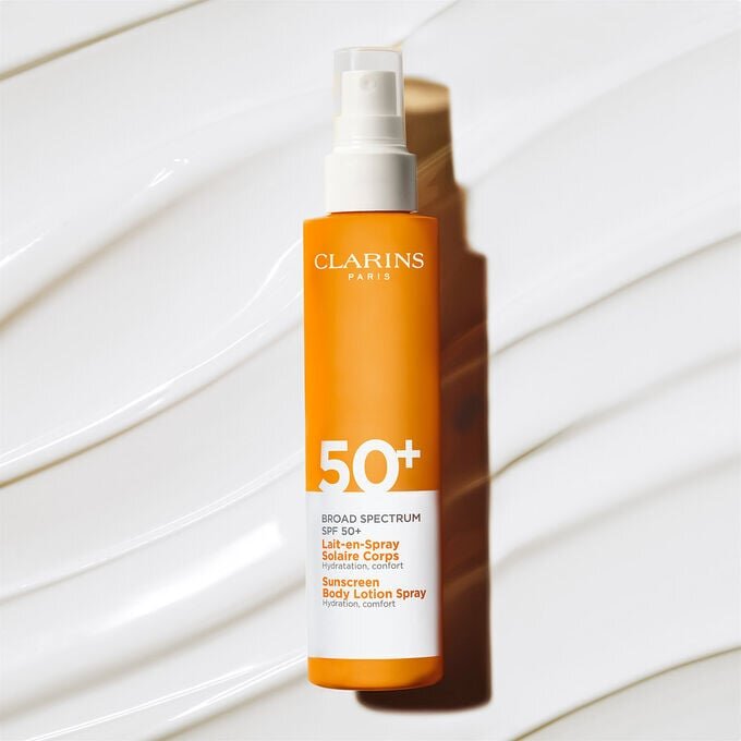 Loción solar en spray para el cuerpo - Protector solar de amplio espectro SPF 50+ para el cuerpo