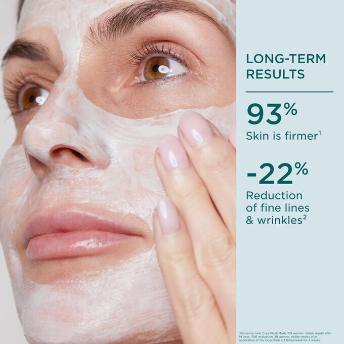 Mascarilla Cryo-Flash: mascarilla facial en gel-crema que refina los poros y reafirma el rostro