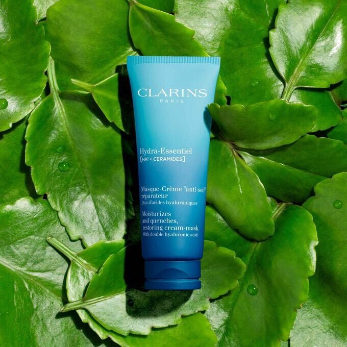 Mascarilla Hydra-Essentiel con ácido hialurónico: mascarilla para el rostro nutritiva e hidratante