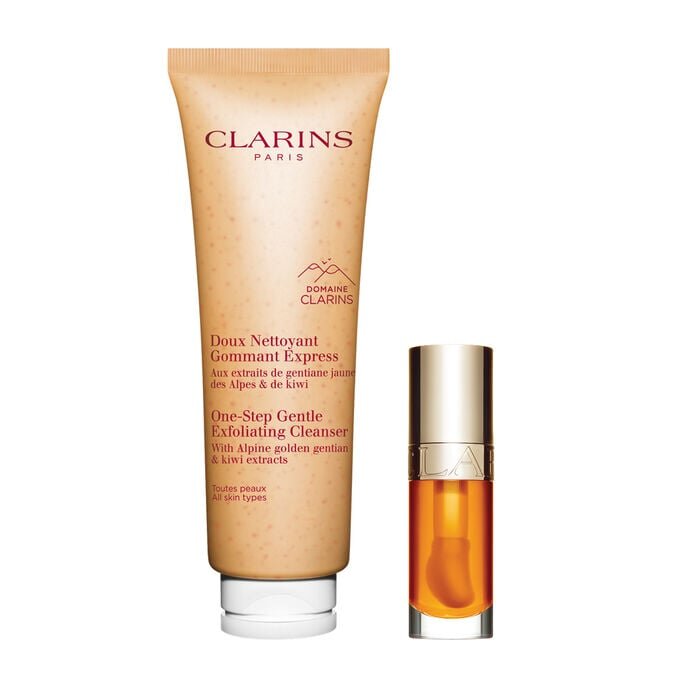 One-Step x Lip Comfort Oil Duo: limpiador exfoliante suave One Step y aceite labial Lip Comfort Oil