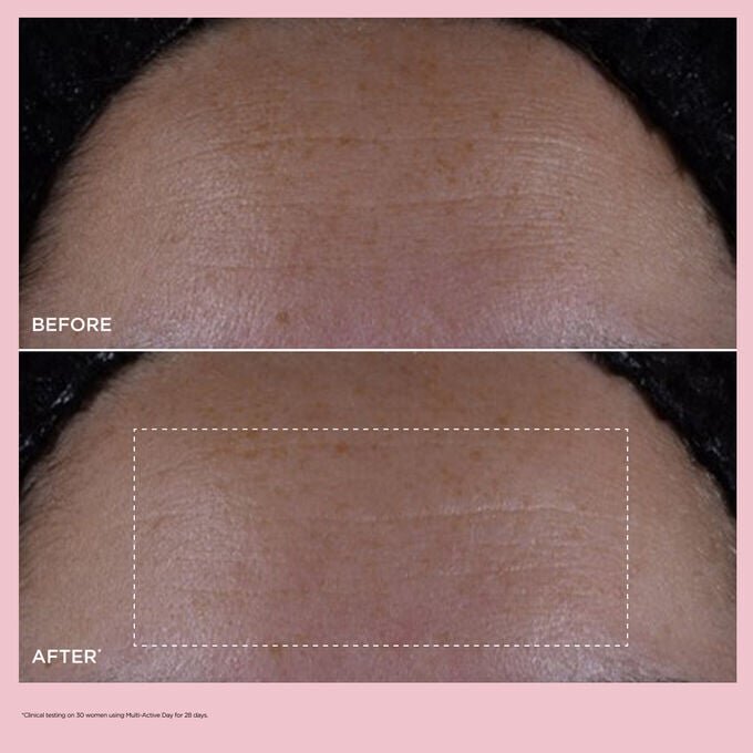 Productos esenciales para el bronceado del rostro: gotas autobronceadoras para el rostro y crema hidratante de día Multi-Active
