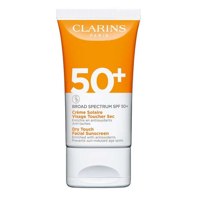 Protector solar facial de tacto seco - Amplio espectro SPF 50+
