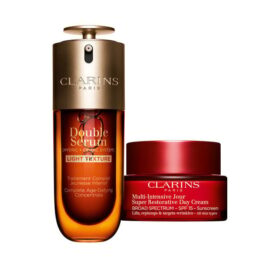Set de Double Serum Light y Super Restorative | 1,7 oz de Double Serum Light y crema de día Super Restorative con SPF | Sérum antienvejecimiento y crema hidratante