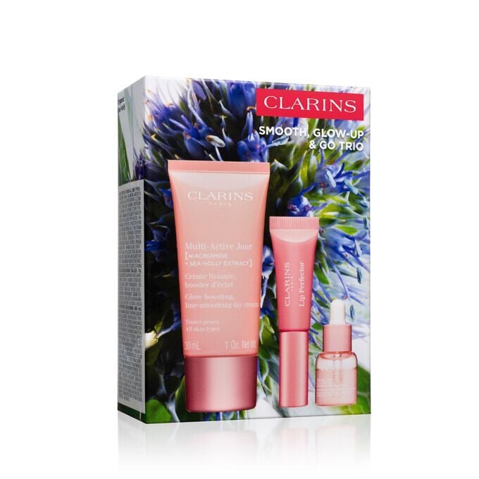 Trío Smooth, Glow-Up + Go | Set Multi-Active | Para una tez refinada y un brillo rejuvenecedor